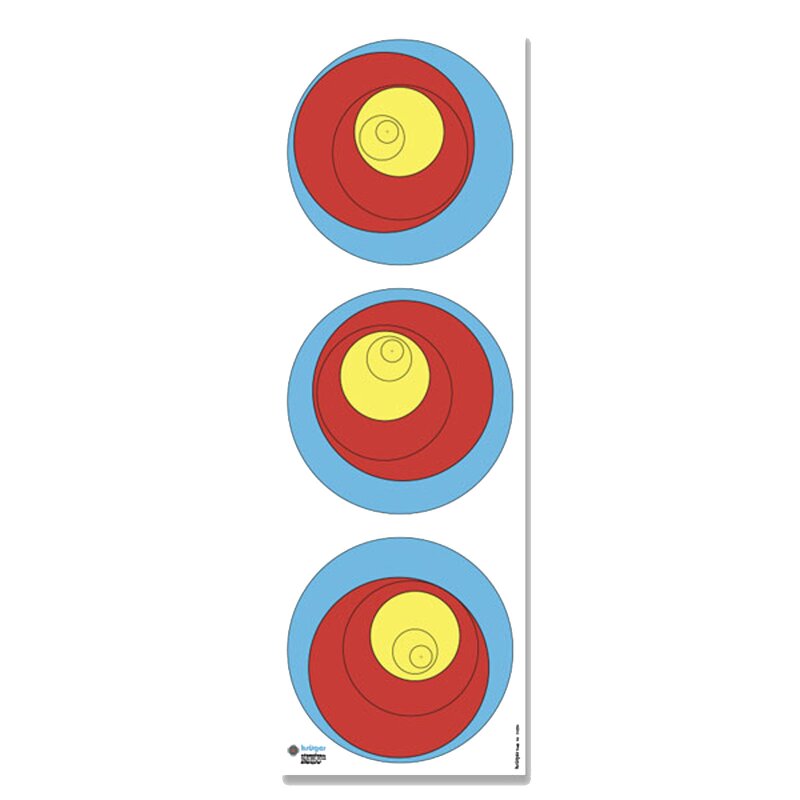 Zielscheibenauflage | Ausbildungsscheibe für Bogen - Dreifach - 40cm